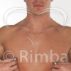 Nipple clamps ball of lead with chain. small - Nipple clamps