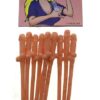 PLASTIC DICK SIPPING STRAW 10 PCS - PLASTIC DICK SIPPING STRAW