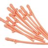 PLASTIC DICK SIPPING STRAW 10 PCS - PLASTIC DICK SIPPING STRAW