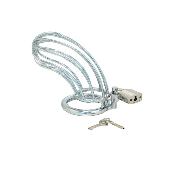 MALE CHASTITY DEVICE WITH PADLOCK -