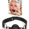 LUX FETISH BREATHABLE BALL GAG BLACK - LUX FETISH BREATHABLE BALL GAG