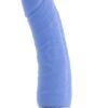 PURRFECT SILICONE VIBRATOR 6INCH BLUE - SILICONE VIBRATOR