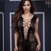 ULTRA CORSET LACE UP MINI DRESS, OS - ULTRA CORSET LACE UP MINI DRESS