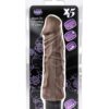 HARD ON VIBRATING 9 DILDO BROWN -