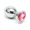 BUTT PLUG SMALL WITH HEARTSHAPED CRISTAL (UNISEX) - BUTT PLUG