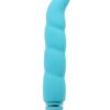 LUXE - PURITY G AQUA - This waterproof two speeds ribbed shaped vibrator is easy to controlle by the push button at the end of t