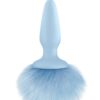 BUNNY TAILS BLUE - Τα Bunny tails έχουν μαλακή σφήνα με απαλη, φουντωτή ουρά κουνελιού.