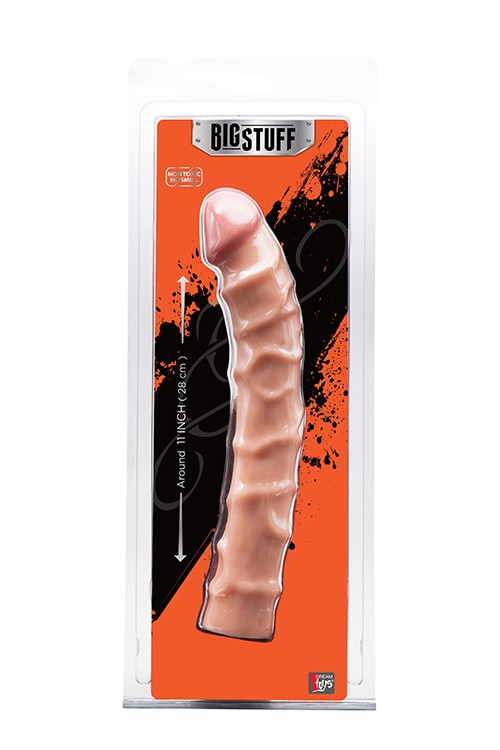 BIGSTUFF DONG 11INCH FLESH - Ρεαλιστικό και εύκαμπτο dildo