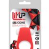 LIT-UP SILICONE STIMU RING 4 RED - Bullet με μία ταχύτητα δόνησης.