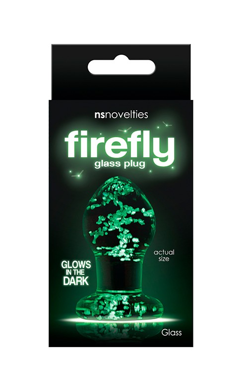 FIREFLY GLASS PLUG SMALL CLEAR - Ονειρικό και παιχνιδιάρικο butt-plug.