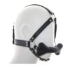 Hound Bone Gag Head Harness Black - Μάσκα με φίμωτρο σε σχέδιο κόκκαλο σκύλου.