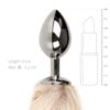 E.T. FOX TAIL PLUG 2 SILVER - Fox tail anal plug