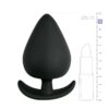 E.T. BLACK ANCHOR BUTTPLUG L - silicone buttplugs