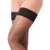 Κάλτσες Amorable by Rimba - Hold-Up Fishnet Stockings - One Size - Black