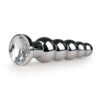 METAL PLUG BEADED SILVER/CLEAR -