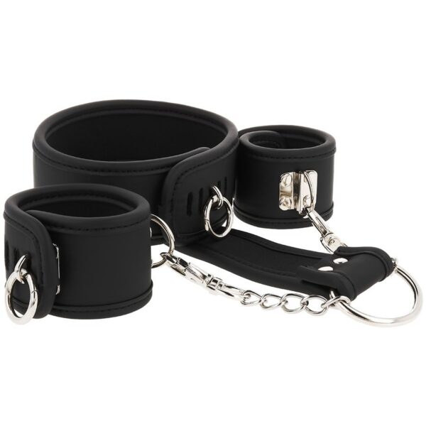 F.S. BOUND NECK & HANDCUFFS VEGAN LEATHER -