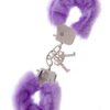 LAVENDER METAL HANDCUFF W. PLUSH -