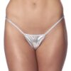 SILVER KINKY MICRO STRING TEXTILE 1521 -