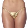 GOLD KINKY MICRO STRING TEXTILE 1522 -