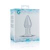 GILDO - CLEAR GLASS BUTTPLUG -