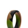 PER. SILICONE CAMO COCK RING GREEN -