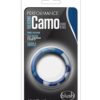 PER. SILICONE CAMO COCK RING BLUE -