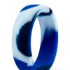 PER. SILICONE CAMO COCK RING BLUE -