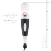 PIXEY EXCEED WAND VIBRATOR BLACK -