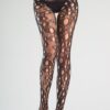 CROTCHLESS PANTYHOSE W. ROUND HOLES O/S -