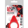 LIT-UP SILICONE STIMU RING 1 RED -