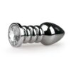 E.T. SILVER BUTTPLUG DIAMOND -