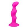 RIBBED SILICONE DILDO PINK -