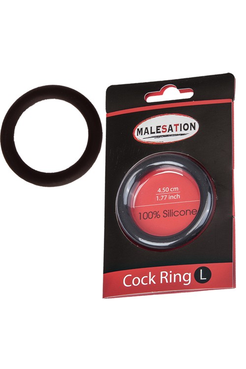 COCK RING L. 4,5CM MALESATION SILICONE -