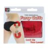 RED METAL HANDCUFF W. PLUSH -