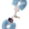 BLUE METAL HANDCUFF W. PLUSH -