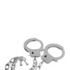 GP METAL HANDCUFFS W. LONG CHAIN -