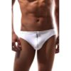 DOREANSE G-STRING WITH ZIPPER - WHITE - S -