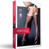 GARTER PANTYHOSE WITH WHITE EDGING -