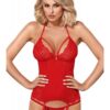 OBSESSIVE - S/M - RED CORSET & THONG - 838-COR-3 -