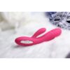 SVAKOM - ADONIS RABBIT PLUM RED VIBRATOR -