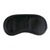 BLACK SATIN EYE MASK -