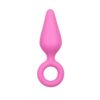 E.T. PINK BUTTPLUG W. PULL RING - S -