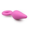 E.T. PINK BUTTPLUG W. PULL RING - S -