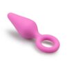 E.T. PINK BUTTPLUG W. PULL RING - S -