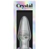 CRYSTAL CLEAR TAPERED GLASS PLUG MEDIUM -