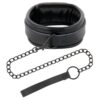 DARKNESS BLACK COLLAR W. LEASH -