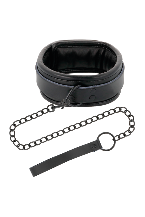 DARKNESS BLACK COLLAR W. LEASH -