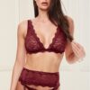 LACE BRA GARTER-SKIRT & G-STRINGSET M/L -