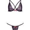 BARELY BARE X STRAP BRALETTE SET O/S -