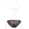 BARELY BARE RIBBON TIE BRALETTE SET O/S -